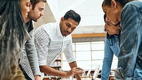 Team solving a problem