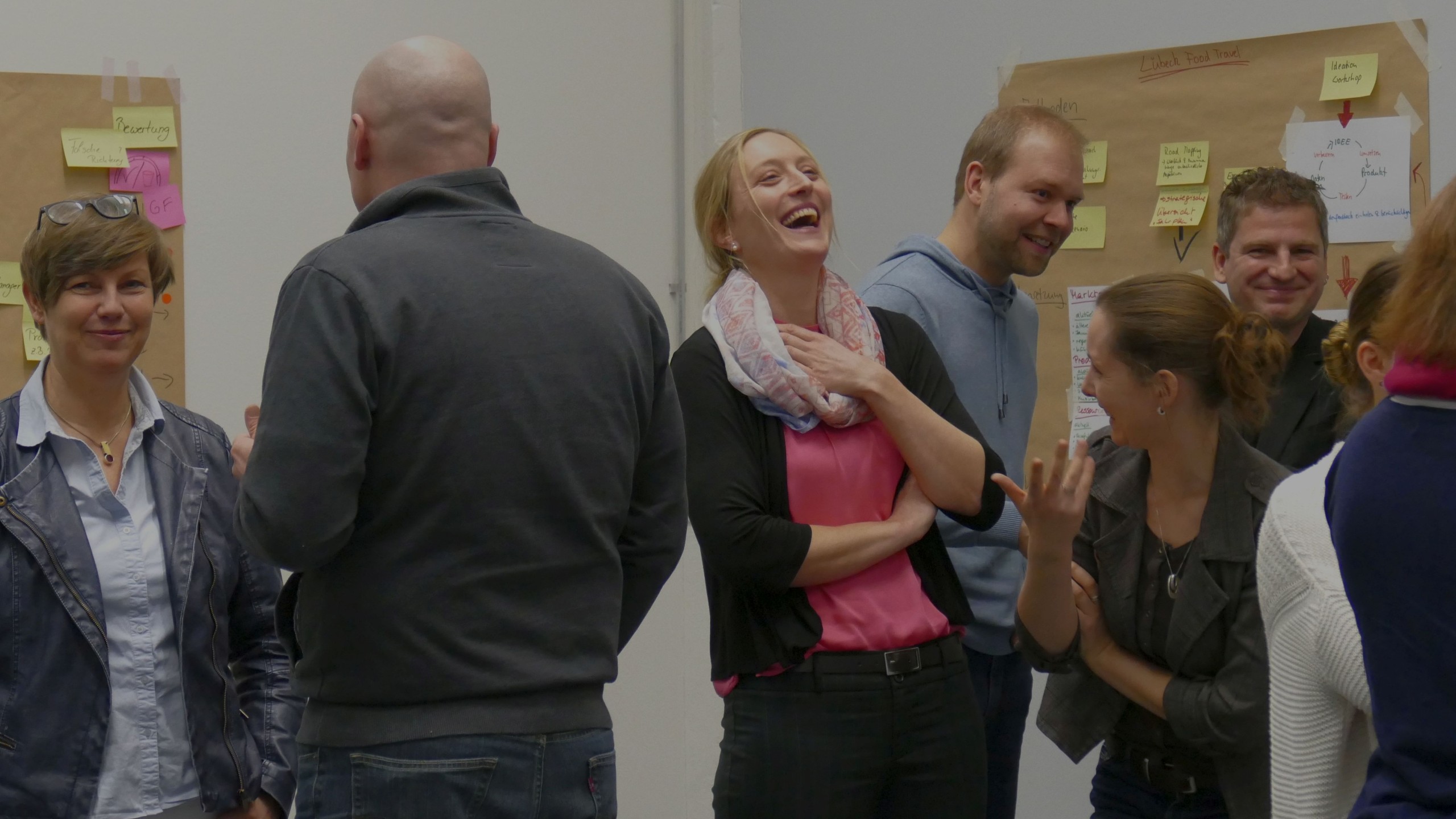 A team during a workshop led by Uwe Weinreich